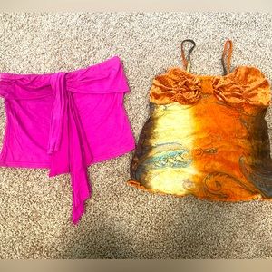 2 women tops size S.